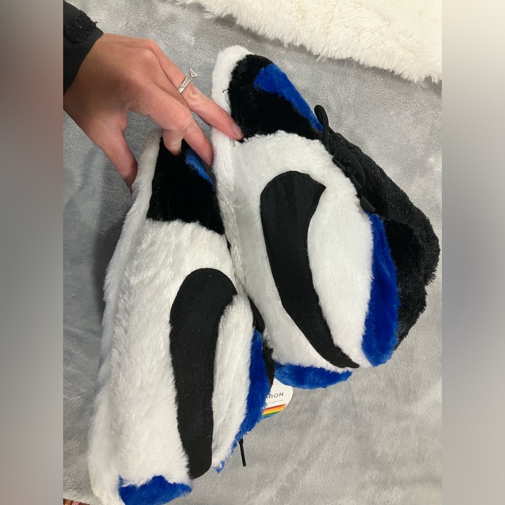 Nike Air Jordan’s Blue Black Bedroom Slippers